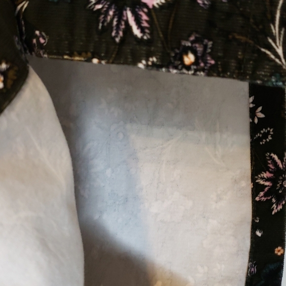 NEW Loft Corduroy Skirt Olive Floral Classic Preppy Classic Trendy Fall Trendy - Picture 5 of 13